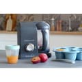 Pikkukuva 3 / 6: BÉABA - Babycook Solo - 4-in-1 vauvan ruokakone, mikseri ja keitin - höyrystin - tummanharmaa