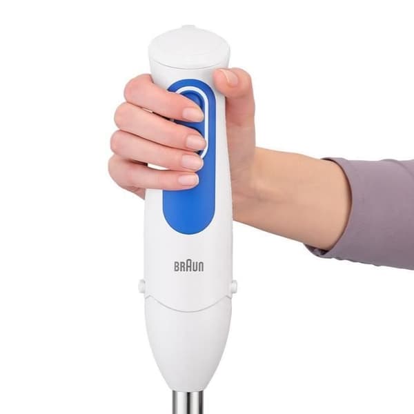 BRAUN Mixer - MQ3005WH Cremefarvet - 750 W - Hvid - Blå