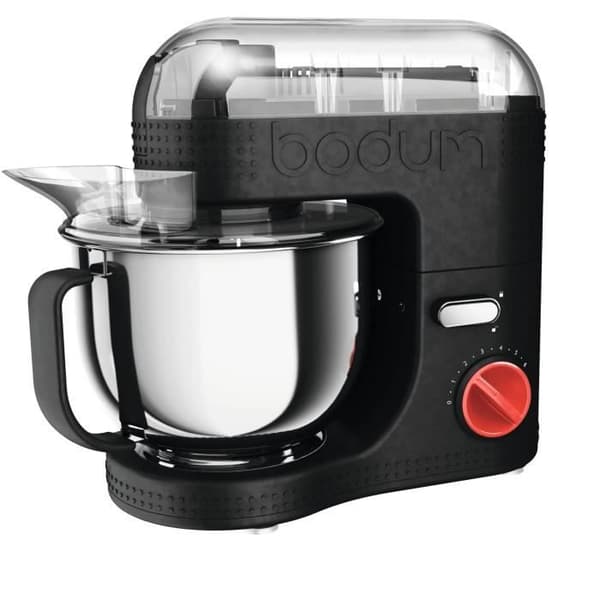 BODUM 11381-01EURO-3 Bistro Sähköinen ruoanlaittorobotti - ruostumattomasta teräksestä valmistettu kulho 4,7 l - 700 W - musta