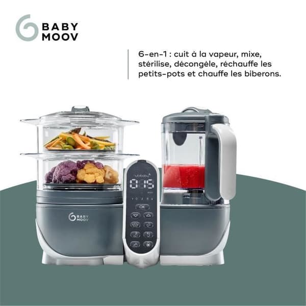 BABYMOOV Nutribaby vauvanruokintarobotti (+) Teollinen harmaa