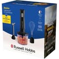 Miniatyrbild 5 av 6: 3-i-1 stavmixer/hackare/visp - RUSSEL HOBBS - Desire Matte Charcoal - 500W - 2 hastigheter + puls - svart