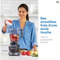 Miniatyrbild 5 av 6: Mixer - NUTRIBULLET - NBF500DG - 1200 Watt - 1,65L kanna - 2 koppar och 2 reselock ingår - Svart - BPA-fri