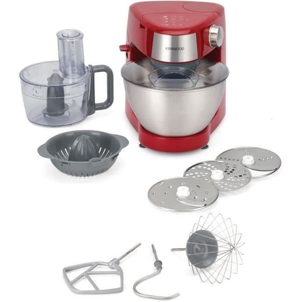 Kompakt multifunktionell bakrobot - KENWOOD - KHC290A.E0RD - 1000 W - 4,3 L skål - Röd
