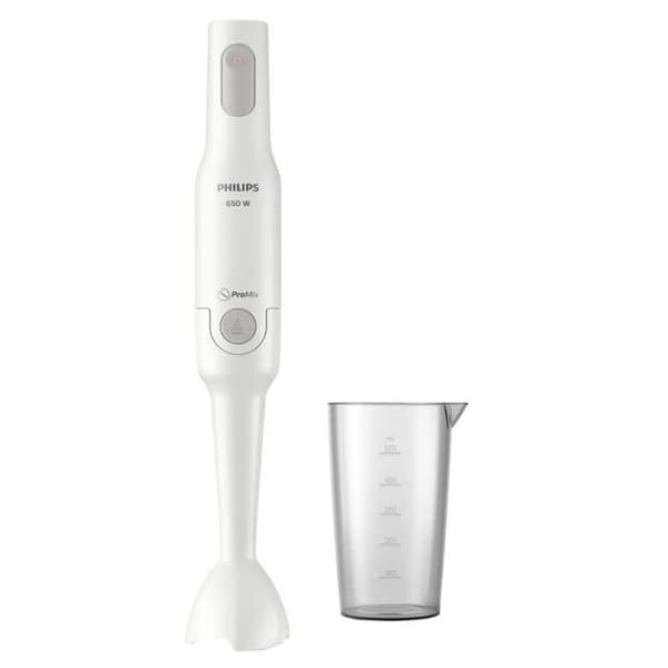 El-mixer - PHILIPS - HR2531/00 PROMIX - 650 W - Hvid med kumme