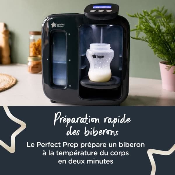 TOMMEE TIPPEE -pullonlämmitin - Täydellinen valmistelu päivälle ja yölle. musta