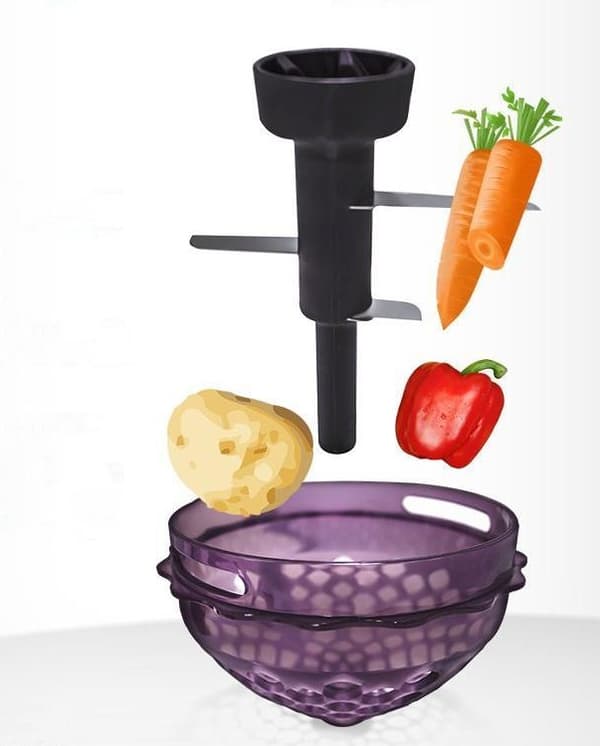 Philips HR2505 multifunktionel foodprocessor til husholdningen: nem forarbejdning af frugt og grøntsager, lille, praktisk og effektiv