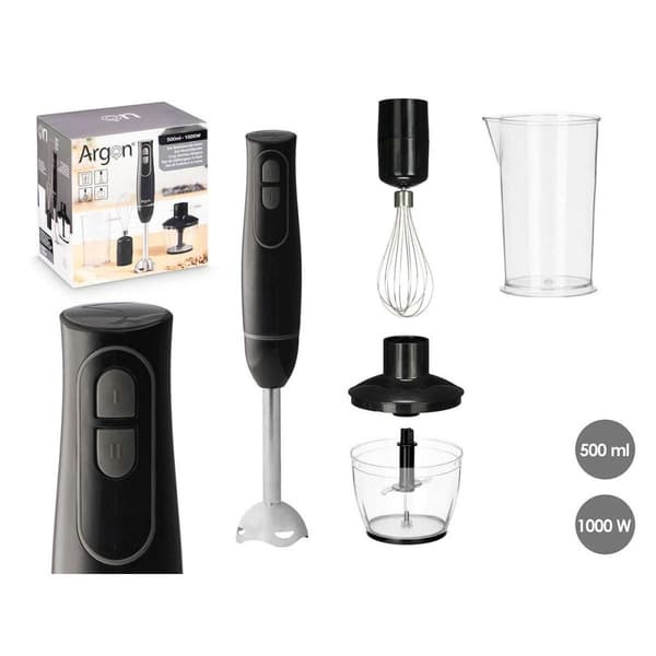 Stavmixer Argon JE-908BL Svart Grå 1000 W