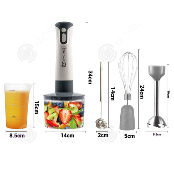INN Stavmixer 2000w 500ml 5 i 1 handmixer stavmixer blender purémixer för att blanda/hacka/göra juice