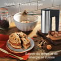 Miniatyrbild 4 av 4: INN Elektrisk mixer kök 500w 220v i rostfritt stål 5 justerbara hastigheter elvisp äggvisp elektrisk mixer