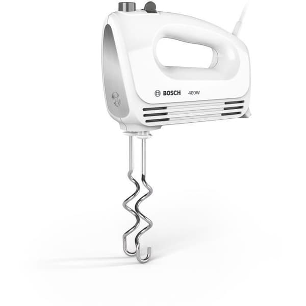 Mixer - BOSCH CleverMixx - 400W - 4 hastigheter + Pulse - 2 vispar + 2 knådare av rostfritt stål