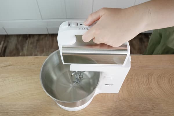 UOLD Stavmixer med Mixerskål Hannah Vit Silver
