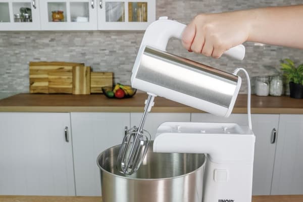 UOLD Stavmixer med Mixerskål Hannah Vit Silver