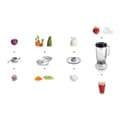 Miniatyrbild 4 av 7: Bosch MCM3201B matberedare 800 W 2,3 L Svart, Transparent