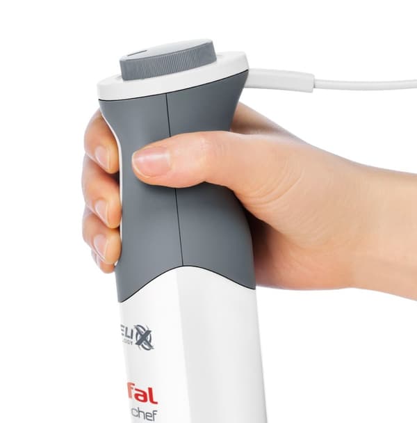 Tefal Optichef HB6431 0,8 L Stavmixer 800 W Kvartsmetallic, Vit