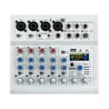 Miniatyrbillede 1 af 2: 7-kanals lydmixer, USB-forbindelse, Bluetooth-kompatibel, 88 digitale effekter,HVID