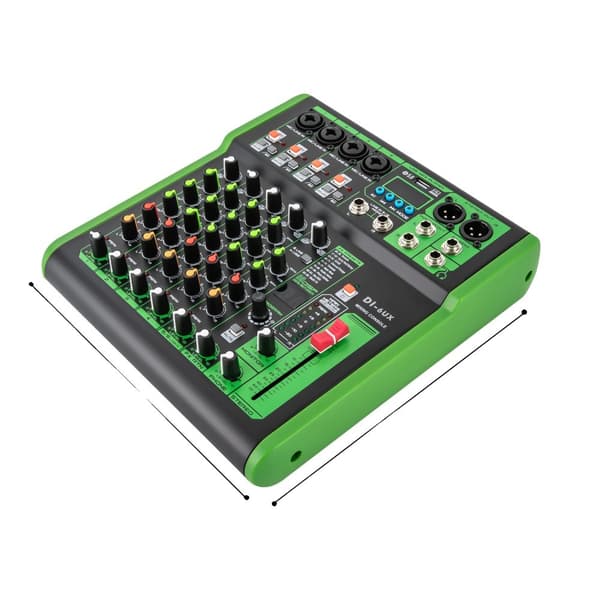 Audio Mixer, 99DSP Rumleffekter, Bluetooth 5.0 Forbindelse,DI-6UX
