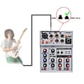 Miniatyrbild 2 av 4: Ljudmixer, 4 kanaler, Bluetooth-funktion, fördröjningseffekt,EU KONTAKT