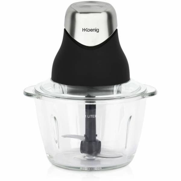 Kødhakker Hkoenig LEO8 Sort Krom Glas Rustfrit stål 1 L