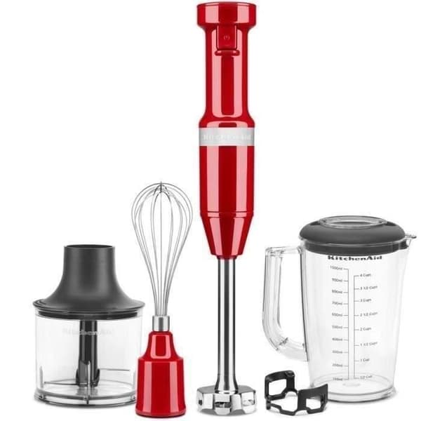 KITCHENAID - Stavmixer - 5 hastigheter - 180W - empire red - 5KHBV83