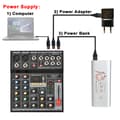 Miniatyrbild 2 av 4: Bärbar Bluetooth-ljudmixer, 5-kanals kapacitet, inbyggd MP3-spelare,EU-kontakt