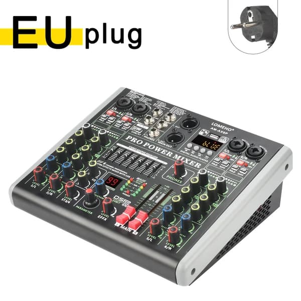 Förstärkare Mixerkonsol, 99 Effektkraft, Bluetooth Individuell, EU-kontakt