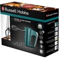 Pikkukuva 3 / 3: Russell Hobbs Swirl -sekoitin - 5 nopeutta - turbotoiminto - vaivauskone - vispilät - turkoosi