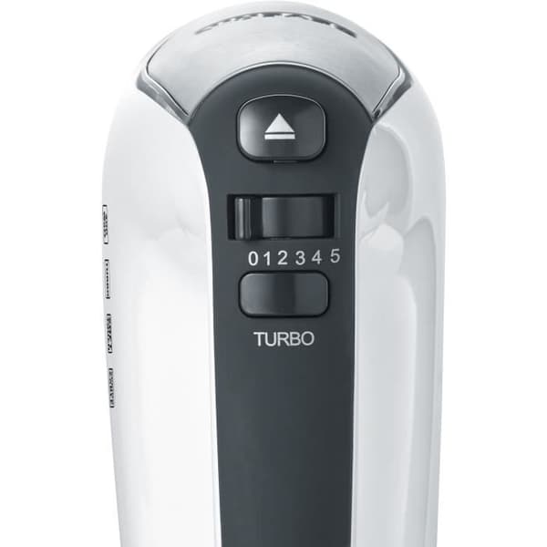 SEVERIN HM3830 elektrisk mixer - 5 hastigheder + turbofunktion, 1.600 o/min, 2 piskeris og kroge i rustfrit stål