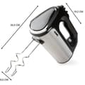 Miniatyrbillede 3 af 6: Elektrisk mixer - DOMO - DO9258M - 800 W - 5 hastigheder + Turbo - Sort / Stål