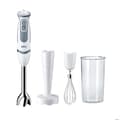 Miniatyrbild 1 av 6: BRAUN Multiquick 5V stavmixer - 21 hastigheter - Fot i rostfritt stål - 3 tillbehör