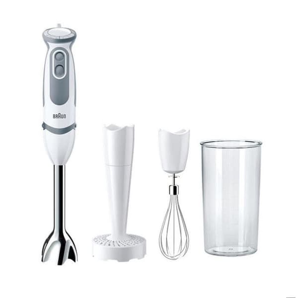BRAUN Multiquick 5V stavmixer - 21 hastigheter - Fot i rostfritt stål - 3 tillbehör