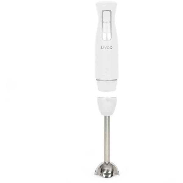 Stavblender med skål - LIVOO - DOP245W - 400 W - 2 hastigheder - Hvid
