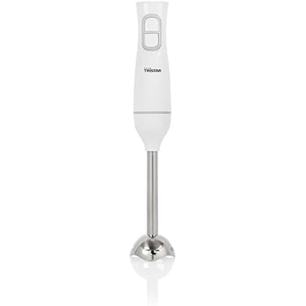 Tristar stavmixer, bas i rostfritt stål, puls- och turbofunktion, ergonomisk form, vit, MX-4880