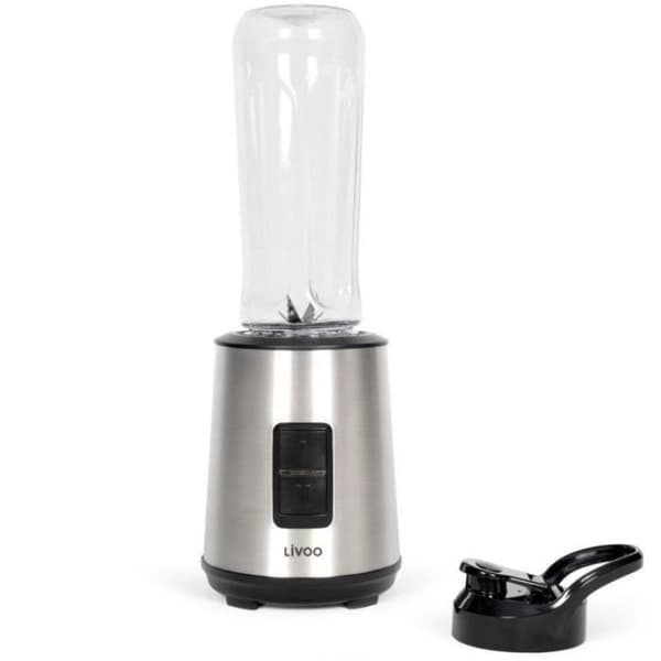 Minitehosekoitin - LIVOO - DOP240 - 300 W - 600 ml:n pullo - 2 nopeutta - Ruostumaton teräs / Musta