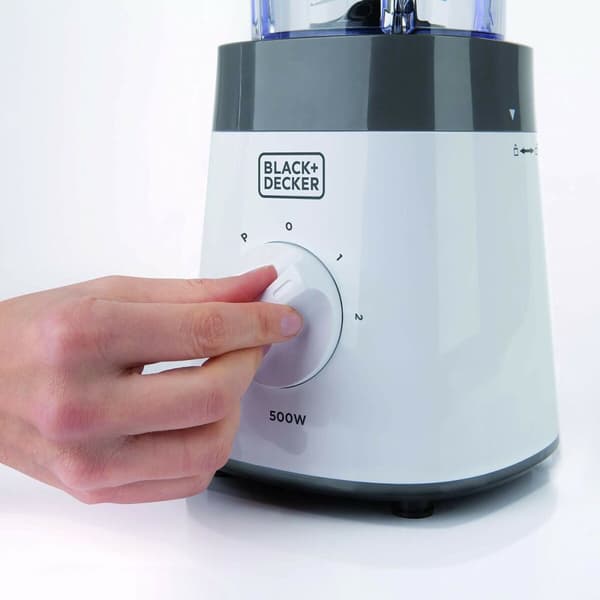 Kop-blender Black & Decker BXJB500E Hvid Gennemsigtig 500 W 1,5 L