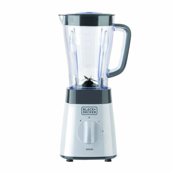 Kop-blender Black & Decker BXJB500E Hvid Gennemsigtig 500 W 1,5 L