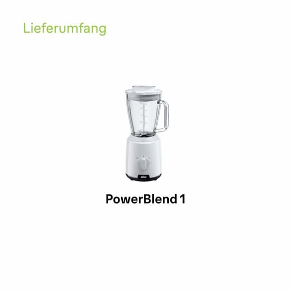Kop-blender Braun 0X22311086 Hvid 600 W 1,5 L