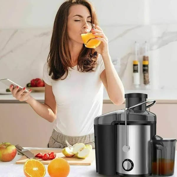 Juicepress med jut 800W (1,25 liters massa behållare)