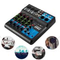 Miniatyrbillede 4 af 4: Mini Audio DJ Mixer, 5 Kanaler, Bluetooth og USB-forbindelse, Højfølsomme kontroller,MULTI