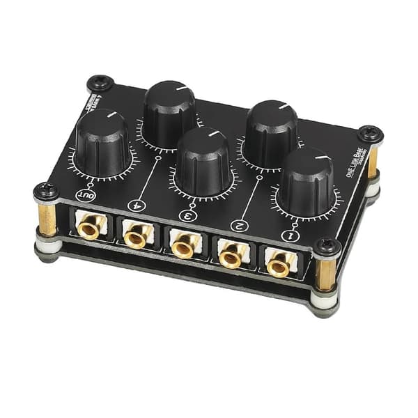 Audio Mixer, 4 Kanals Indgang, Kompakt Størrelse