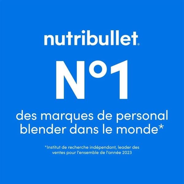 Bärbar mixer - NutriBullet - NBP003MA - 70W - 0,475L - Magenta - 1 flaska ingår