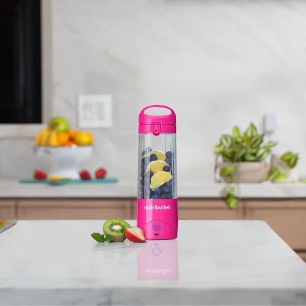 Bärbar mixer - NutriBullet - NBP003MA - 70W - 0,475L - Rosa - 1 flaska ingår