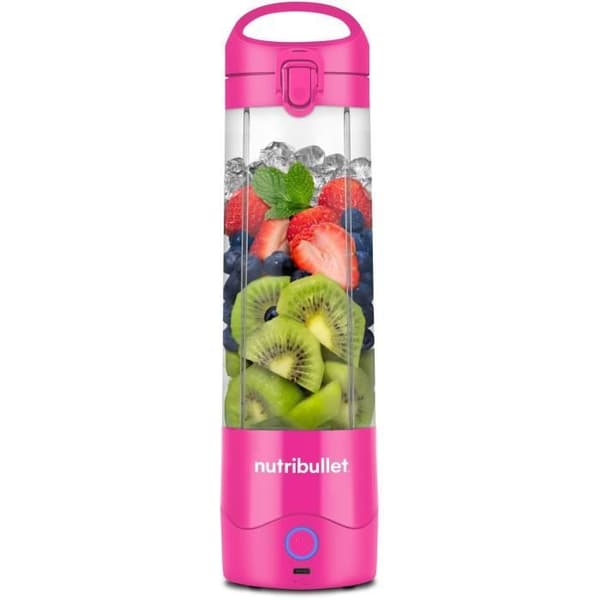Bärbar mixer - NutriBullet - NBP003MA - 70W - 0,475L - Rosa - 1 flaska ingår