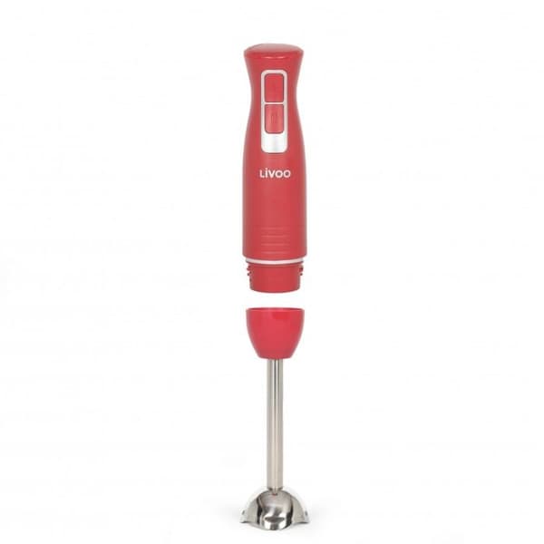Livoo DOP245R Stavmixer med Skål - Chili Röd