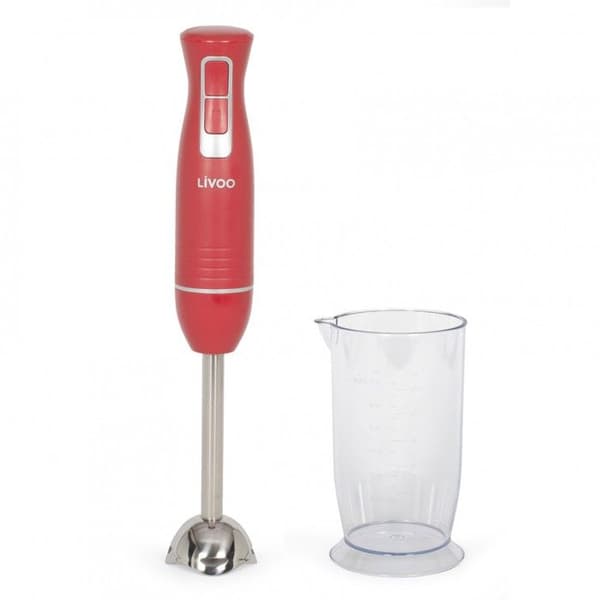 Livoo DOP245R Stavmixer med Skål - Chili Röd