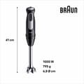 Miniatyrbild 2 av 3: Stavmixer Braun 0X22111502 1000 W Svart