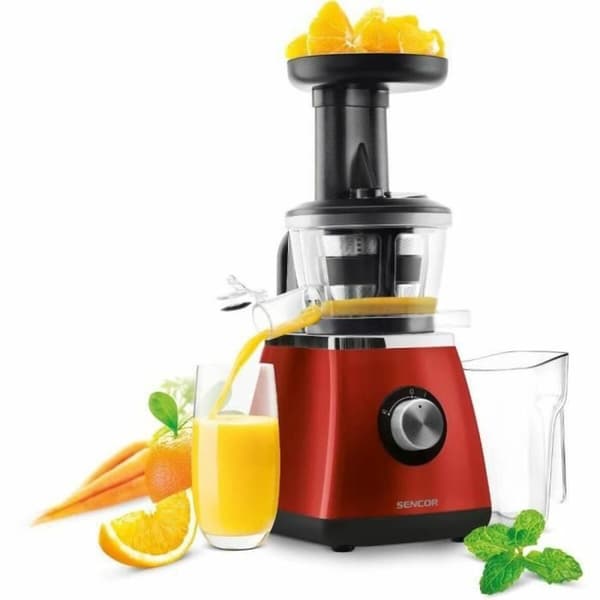 Elektrisk Juicepress Sencor SSJ 4042RD Svart Röd 60 W