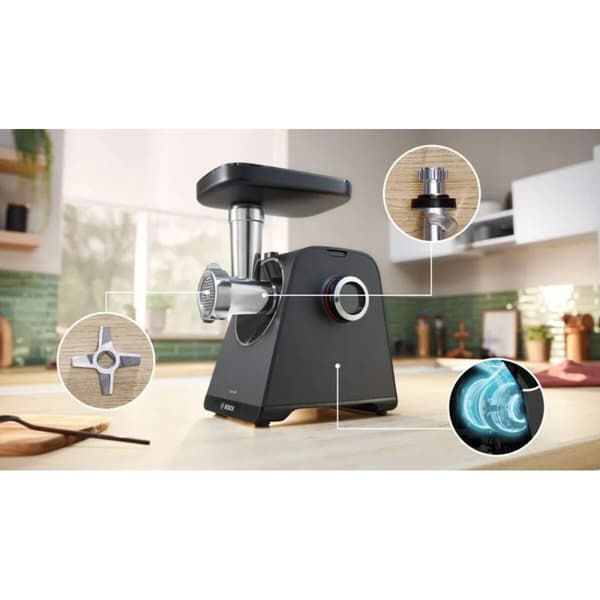 Kødhakker BOSCH MFWS440B Sort Sølvfarvet Plastik 1900 W 2,5 Kg/min