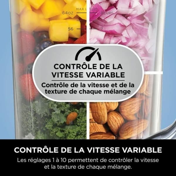 Kop-blender NINJA Sort Stål 1200 W 2,1 L