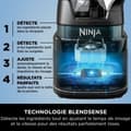 Miniatyrbillede 5 af 7: Kop-blender NINJA Sort Stål 1200 W 2,1 L