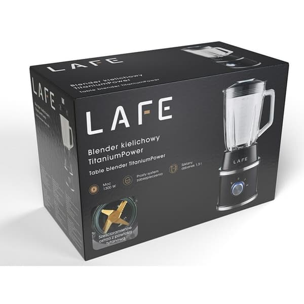 Kop-blender Lafe LAFBLE47472 Sort black 1,5 L